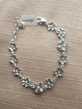 New Brighton Wild Flowers Chain Link Bracelet, NWT